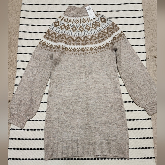 Abercrombie & Fitch Fair Isle Sweater Dress XS - Picture 3 of 6